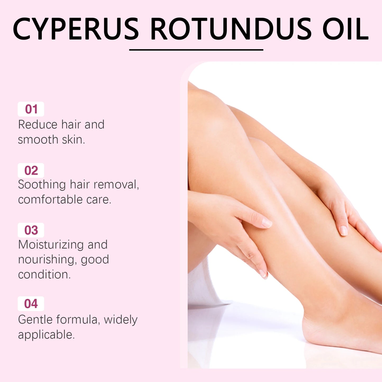 Cyperus Rotundus Post Hair Removal Soothing Oil – Natural Hair Reduction & Skin Care